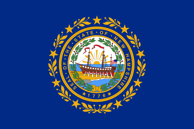 New Hampshire, NH flag