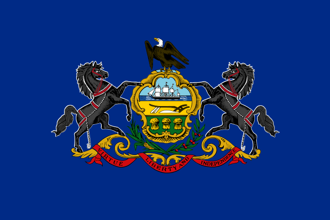 Pennsylvania, PA flag