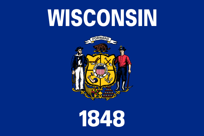 Wisconsin, WI flag