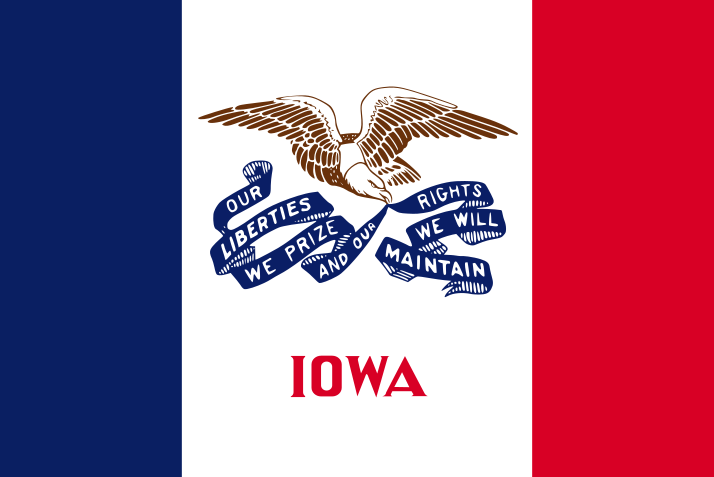 Iowa, IA flag