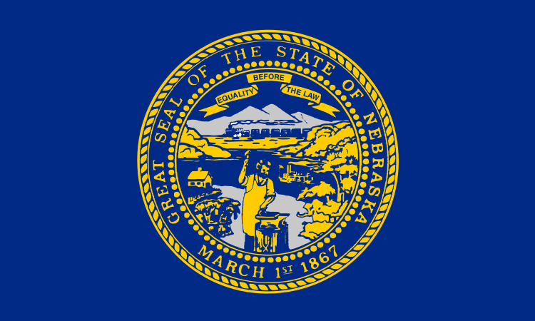 Nebraska, NE flag