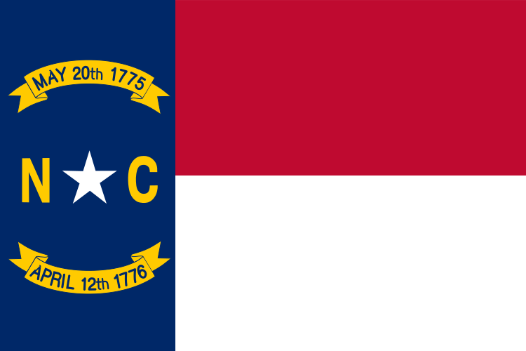 North Carolina, NC flag