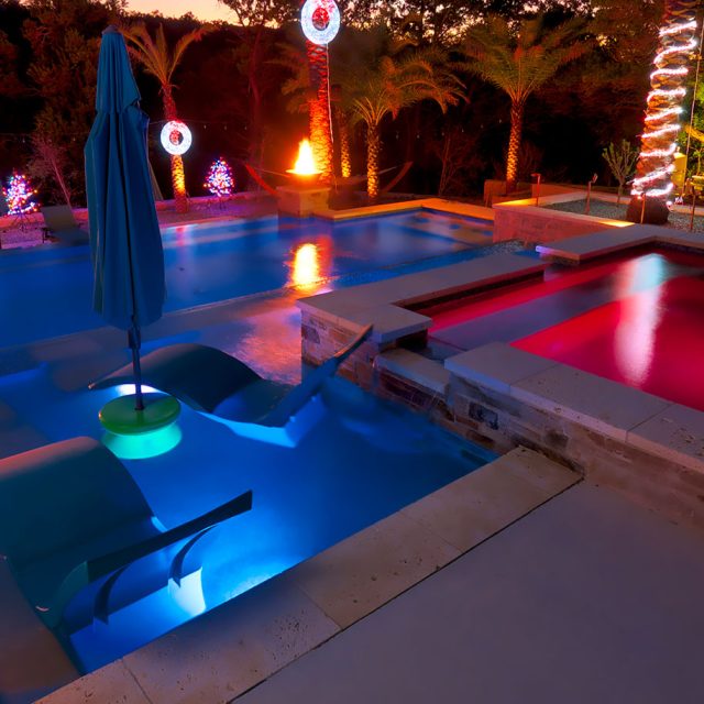 Outdoor swimming pool - Fossil Creek Pools - Master Pools Guild