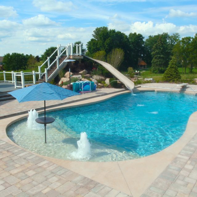 Swimming pool slide - Master Pools Guild