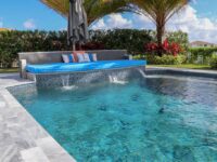 Pool with water feature - Master Pools Guild
