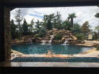 Pool with water feature - Master Pools Guild