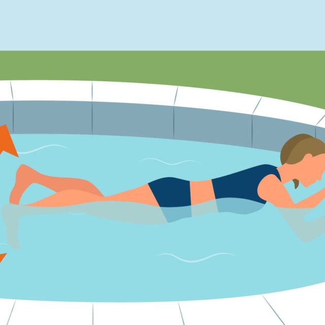 flutter kicks for pool fitness