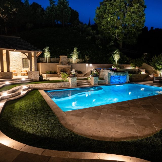 Drummond & sons Pools - pool at night