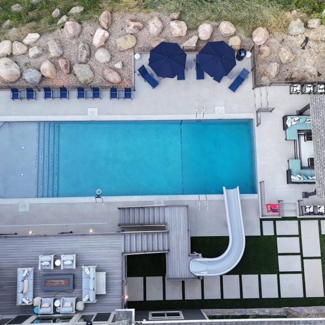 Footage of pool from above - Pool Tech